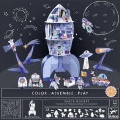 Colorie assemble et joue Fusée - Do It Yourself