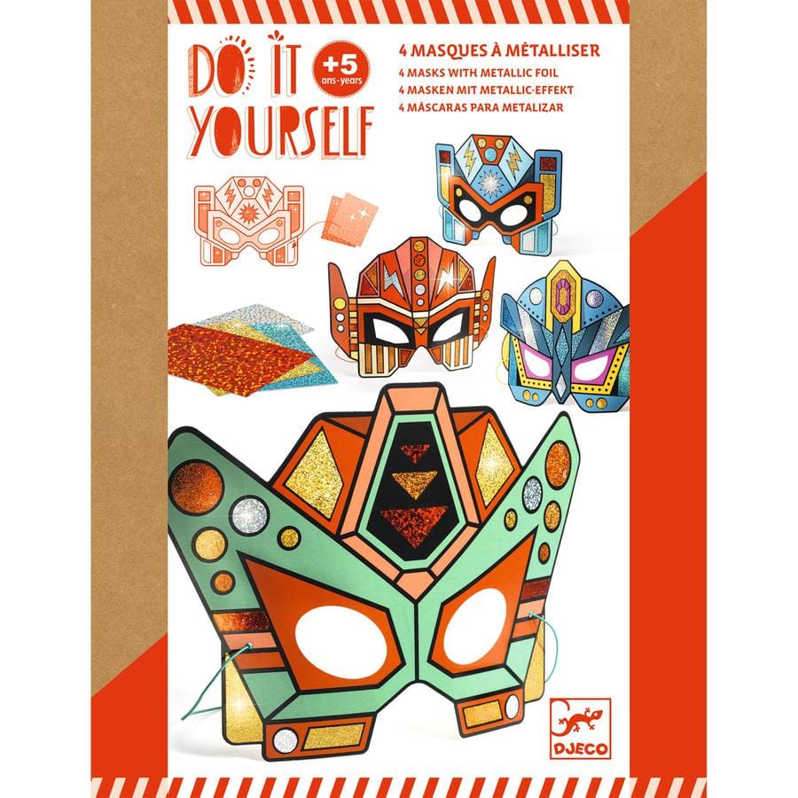 Masques à métalliser Super Robots - Do It Yourself
