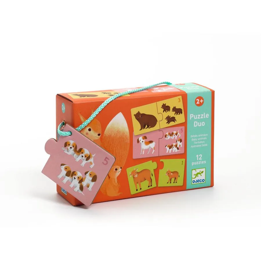 Puzzle Duo Bébés animaux