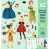 Stickers paper doll Trop mode