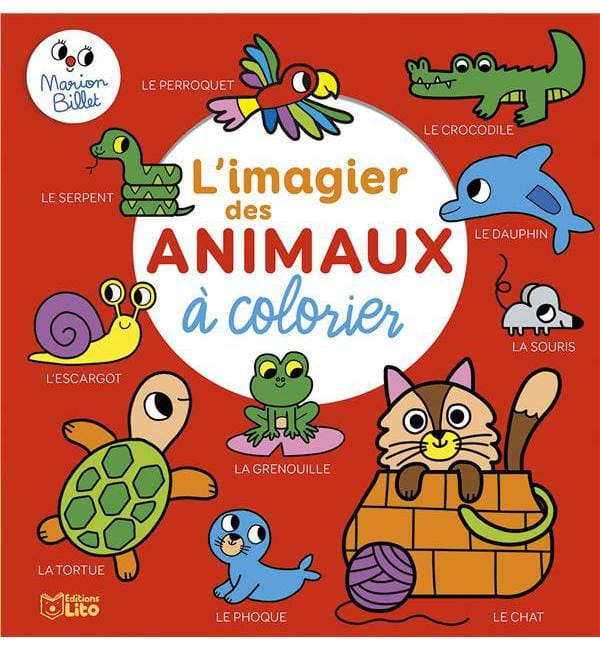 L'imagier des animaux à colorier