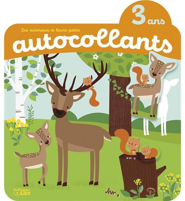 Les animaux de la forêt - Autocollants 3 ans