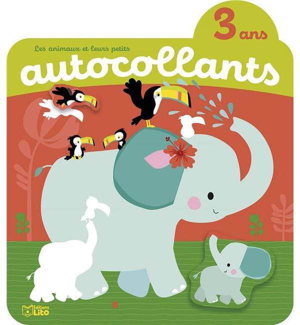 Les animaux sauvages - Autocollants 3 ans