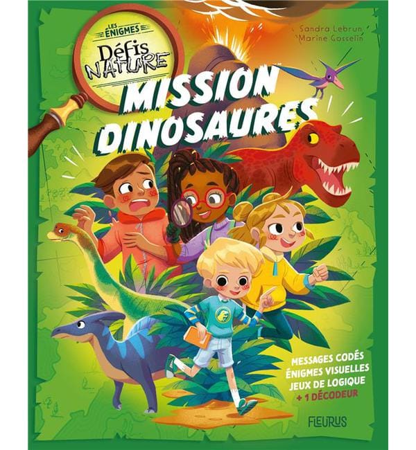 Les énigmes Défis Nature - Mission dinosaures