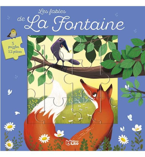 Les fables de La Fontaine - 5 puzzles 12 pièces