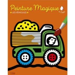 Peinture magique à l'eau - Les véhicules, avec 1 pinceau