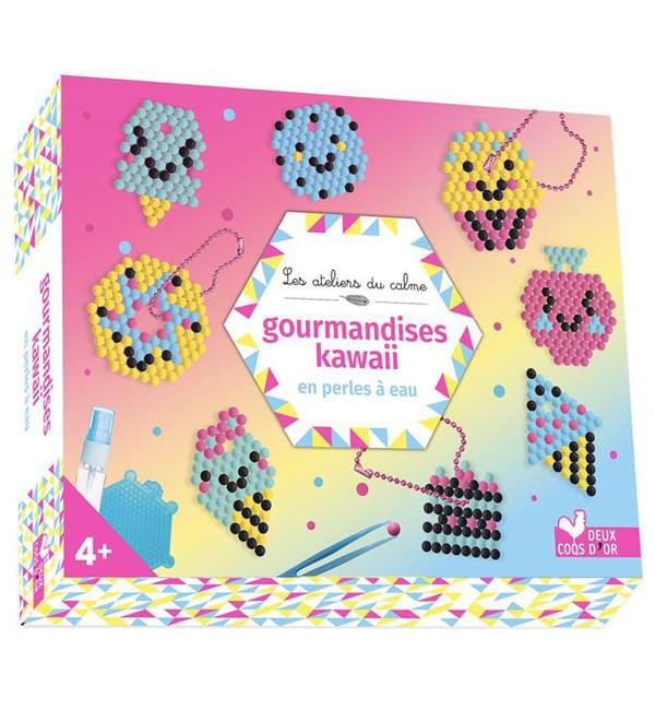 Gourmandises kawaii en perles à eau - Coffret avec accessoires