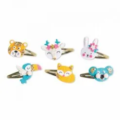 6 barrettes animaux pailletés à créer – Image 3