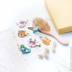 6 barrettes animaux pailletés à créer – Image 4