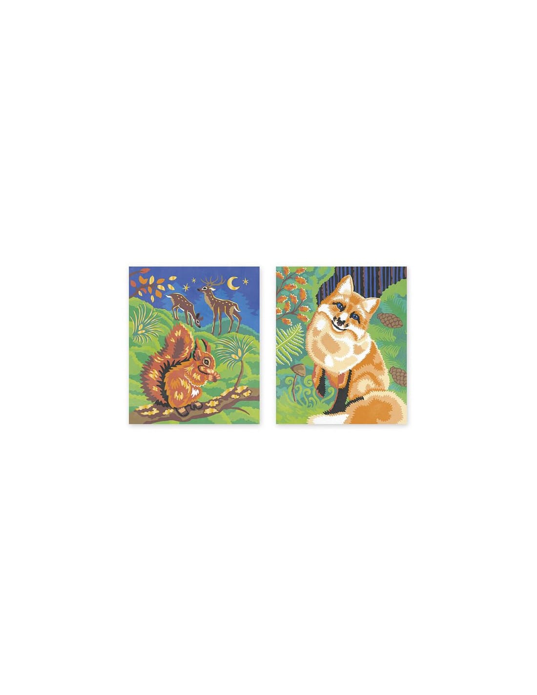 Peinture au numéro Aquarelle Animaux de la forêt – Image 4