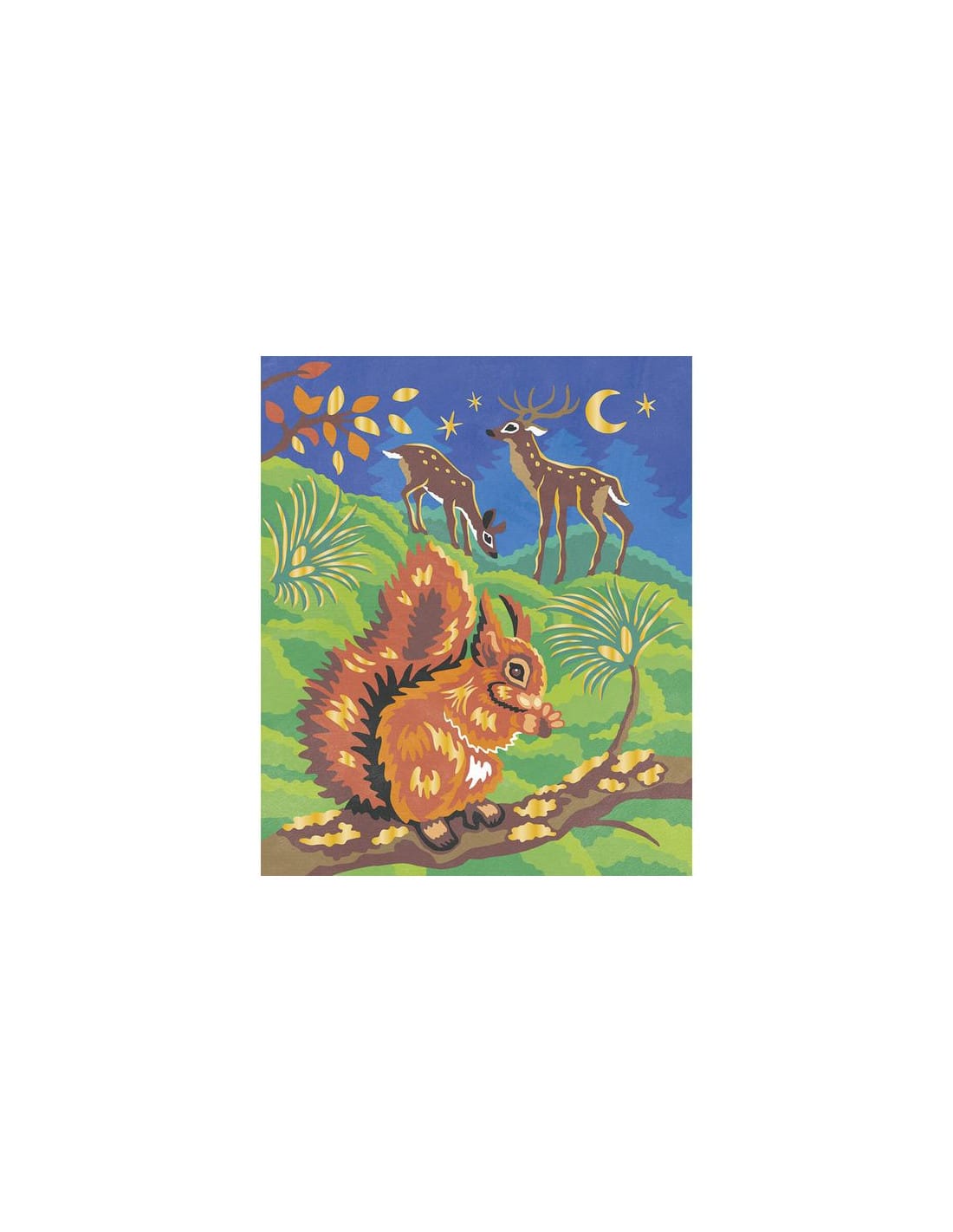 Peinture au numéro Aquarelle Animaux de la forêt – Image 5