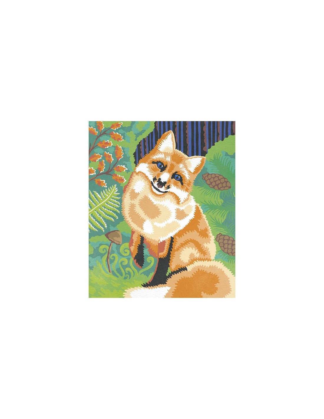 Peinture au numéro Aquarelle Animaux de la forêt – Image 6
