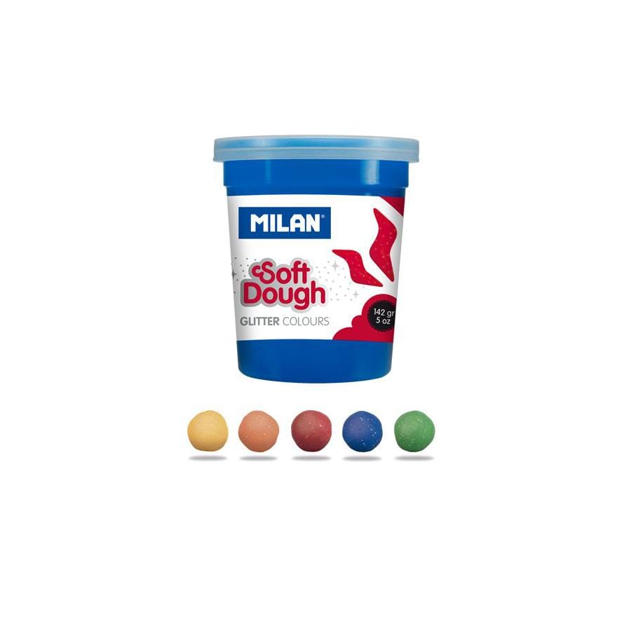 Pochette 5 pots Glitter Soft Dough – Image 3