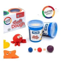 Pochette 5 pots Glitter Soft Dough – Image 6
