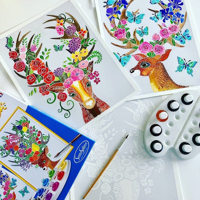 Aquarellum cerfs enchantes – Image 3