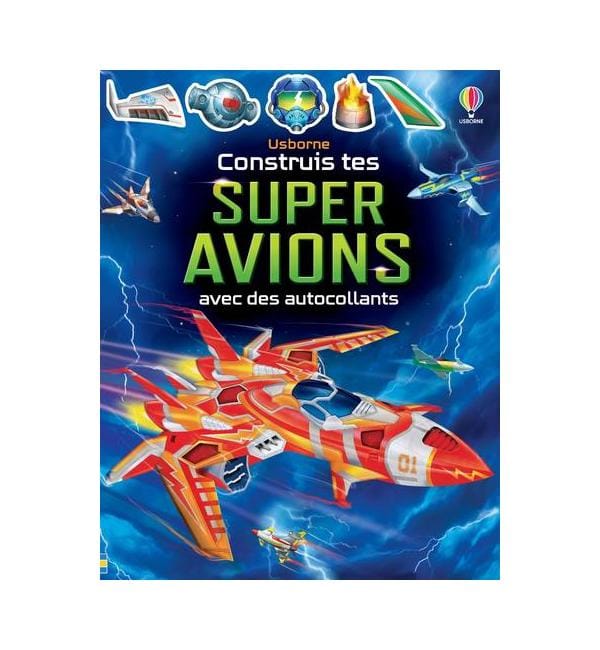 Construis tes super avions avec des autocollants