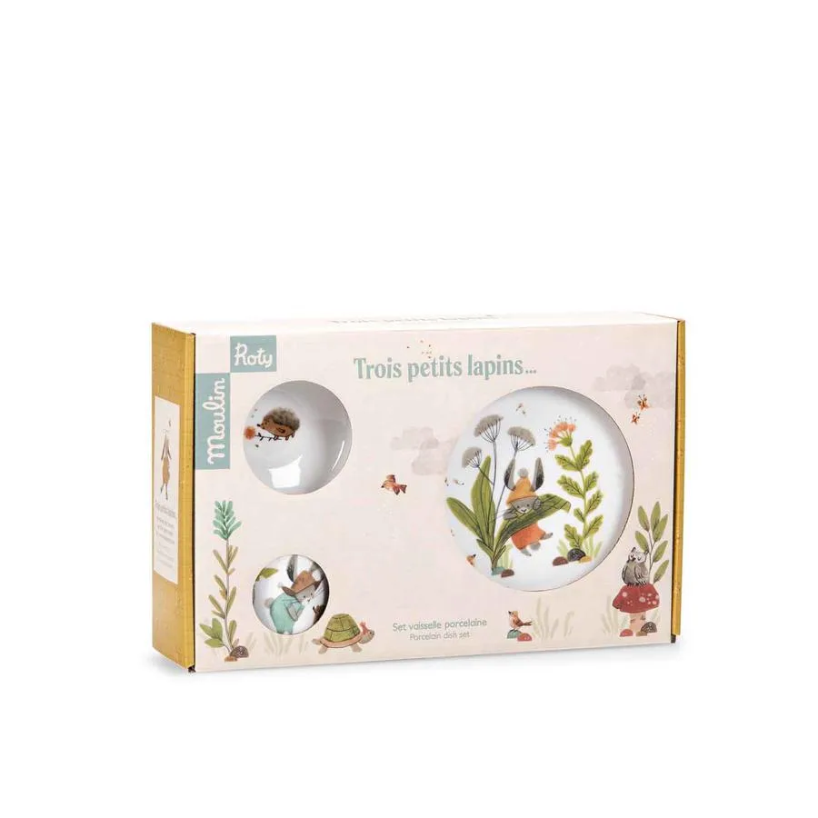 Set vaisselle porcelaine Trois petits lapins – Image 11