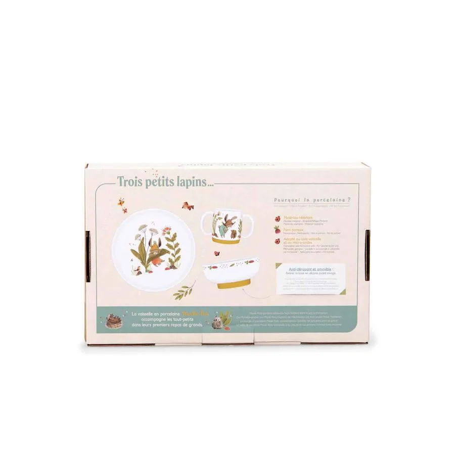 Set vaisselle porcelaine Trois petits lapins – Image 9