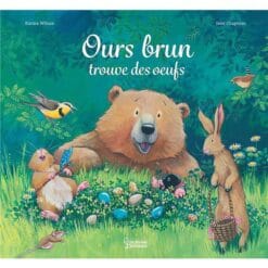 Ours brun trouve des oeufs