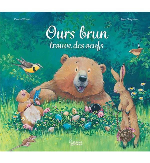Ours brun trouve des oeufs