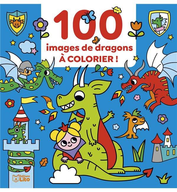 100 images de dragons à colorier !