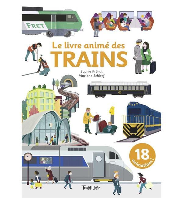 Le livre animé des trains