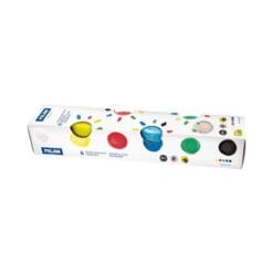 Boîte 6 pots 40 ml peinture au doigt couleurs basiques