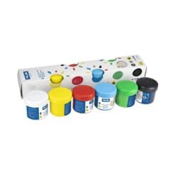 Alternative view of Boîte 6 pots 40 ml peinture au doigt couleurs basiques