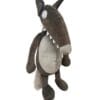 La peluche Loup de taille moyenne nue