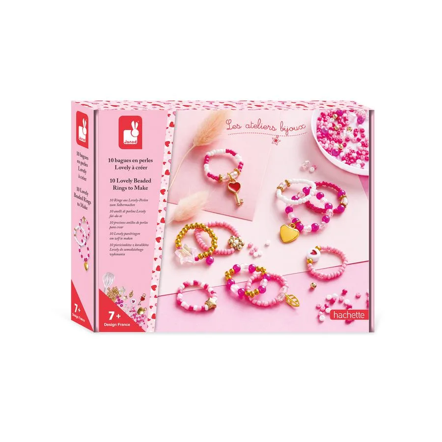 10 bagues en perles Lovely à créer
