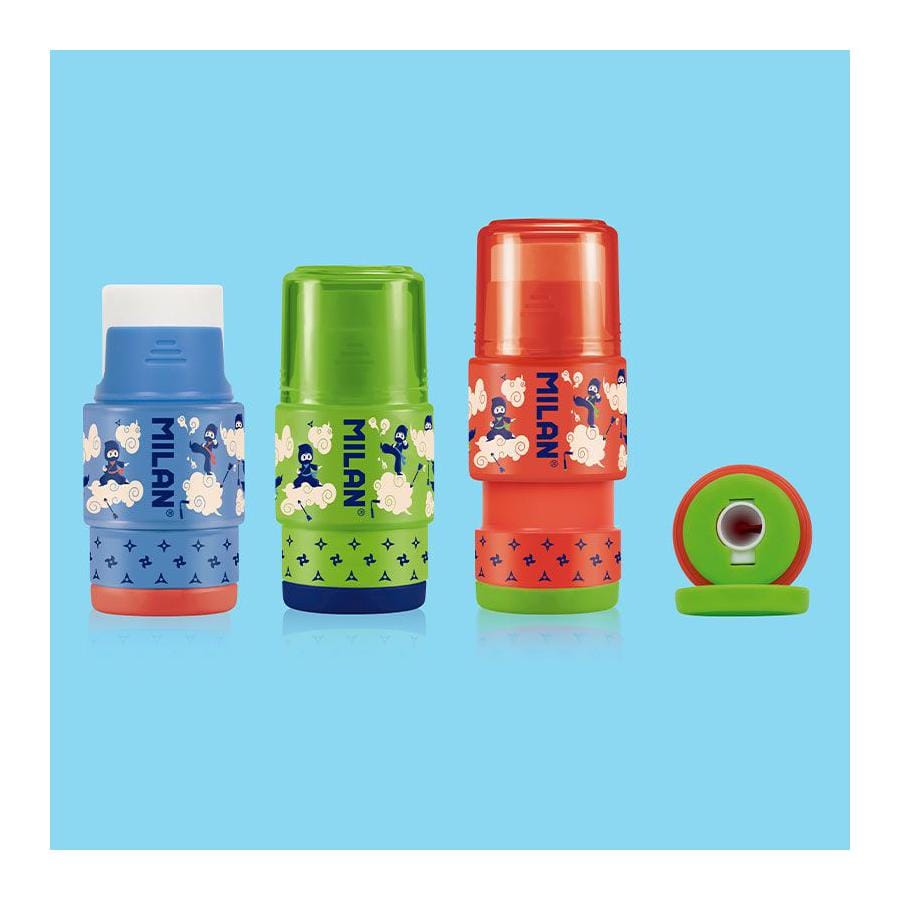 Gomme à effacer avec taille-crayons EXTENSION série spéciale Ninjutsu