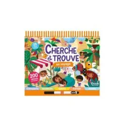 Cherche et trouve en voyage - Avec 1 feutre effaçable
