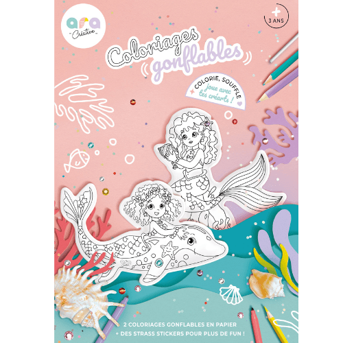 COLORIAGE GONFLABLE SIRENE + STRASS – Image 6