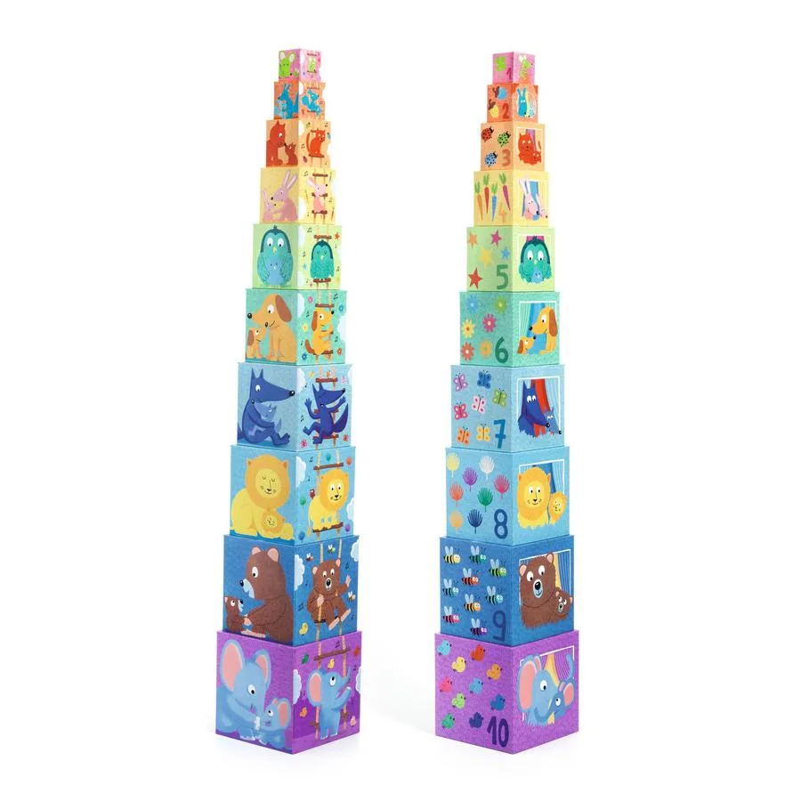 Cubes à empiler Arc-en-ciel – Image 6