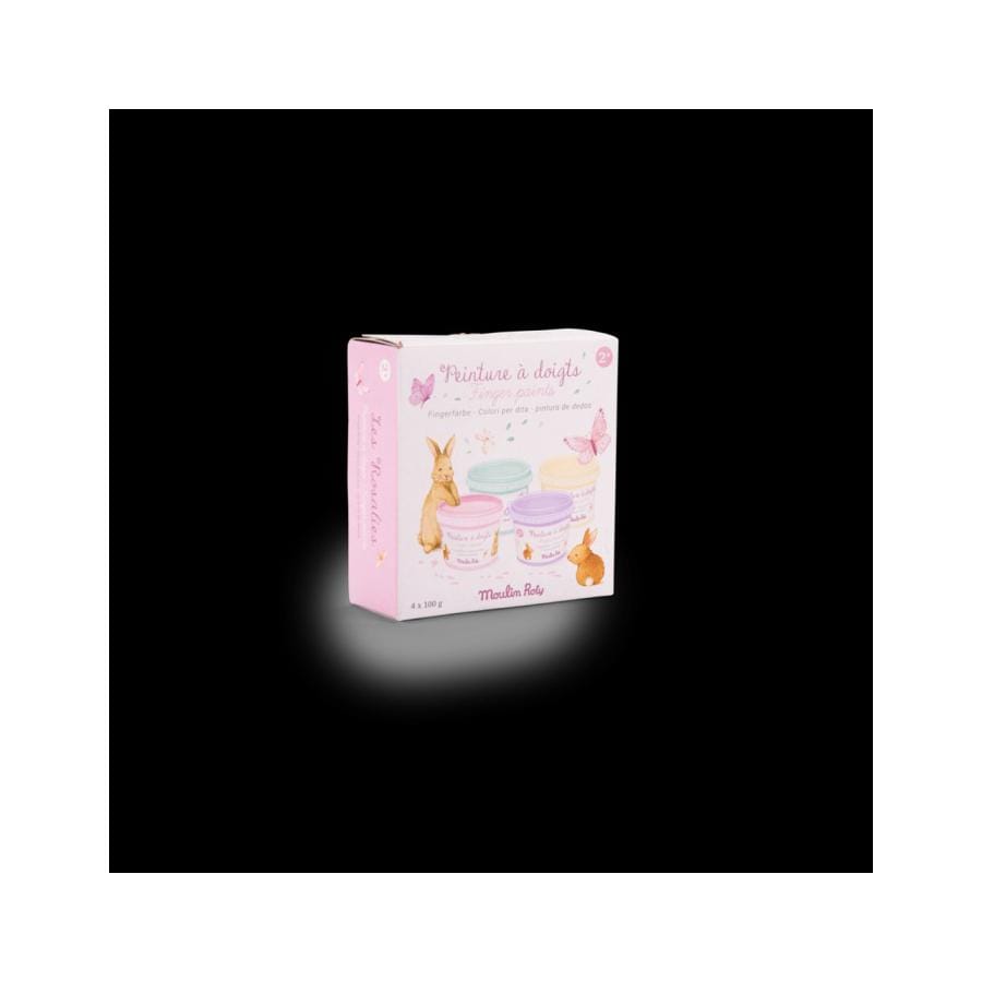 4 pots de peinture à doigts pastel Les Rosalies – Image 2