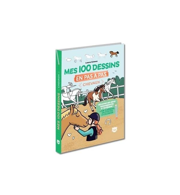 Mes 100 dessins en pas à pas - Chevaux