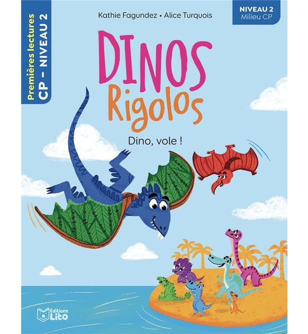 Dinos rigolos - Dino, vole ! - Niveau 2 milieu CP