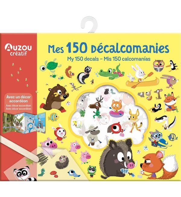 Mes 150 décalcomanies - Avec un décor accordéon