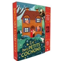 Les trois petits cochons - Avec un projecteur avec 9 illustrations à regarder au plafond