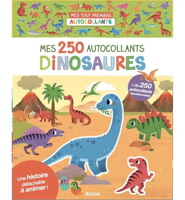 Mes 250 autocollants dinosaures - 250 autocollants