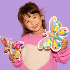Coloriage papillon + strass