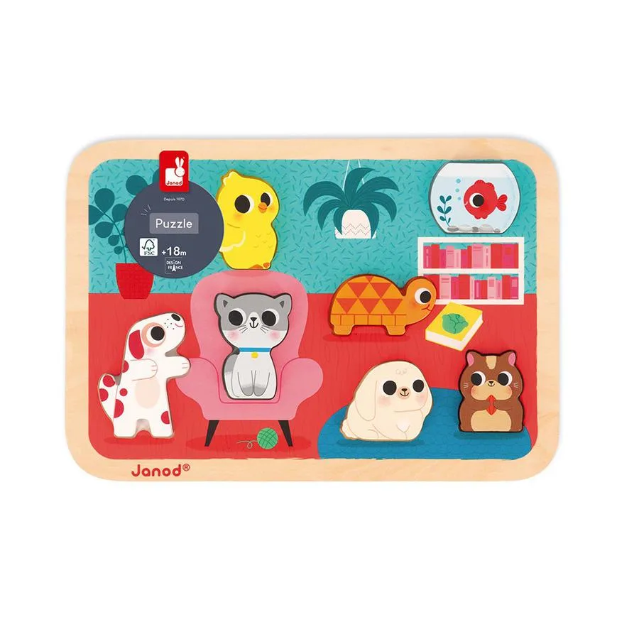 Chunky Puzzle Animaux Familiers 7 pièces