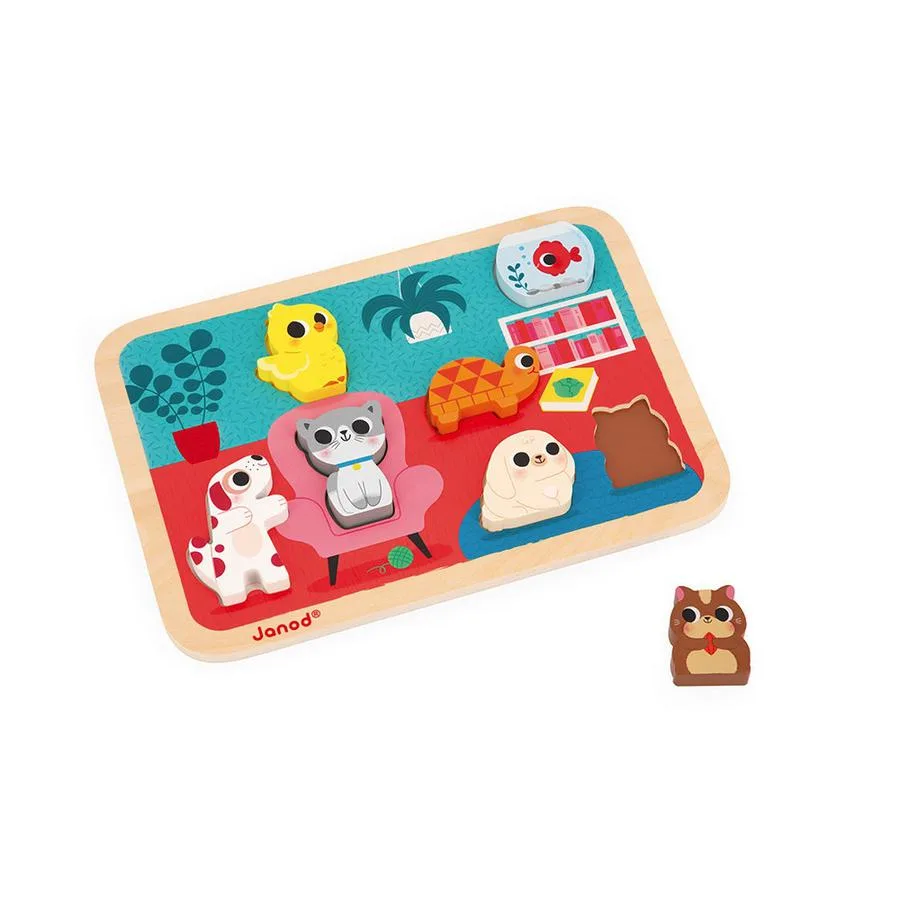 Chunky Puzzle Animaux Familiers 7 pièces – Image 3