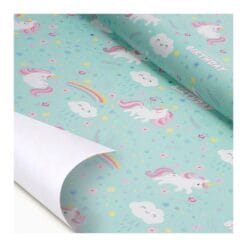 Alternative view of Papier cadeau - Licorne