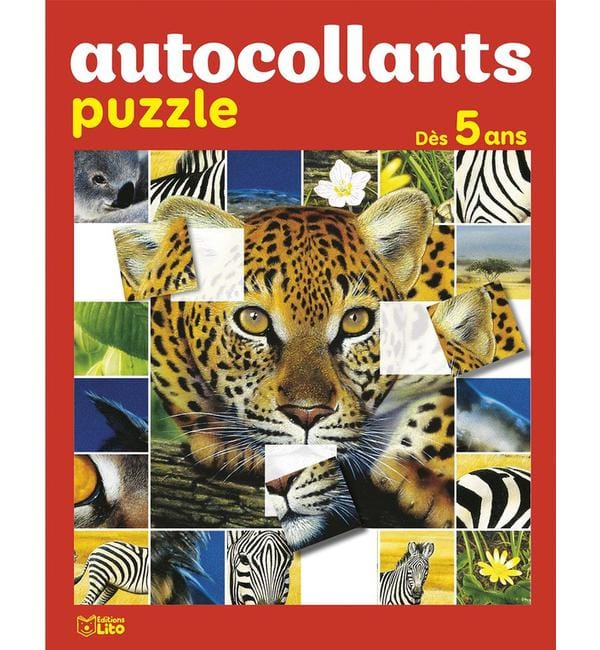La panthère - Autocollants puzzle