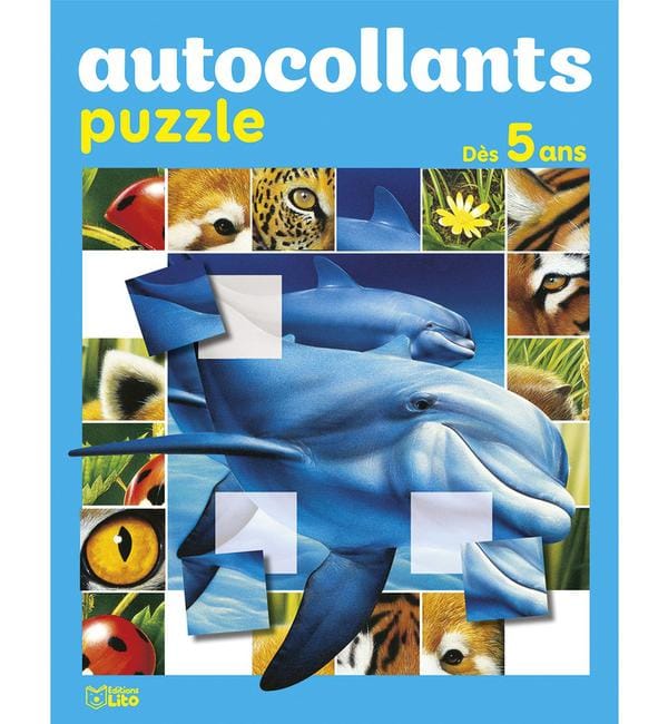 Le dauphin - Autocollants puzzle