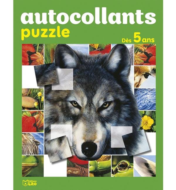 Le loup - Autocollants puzzle