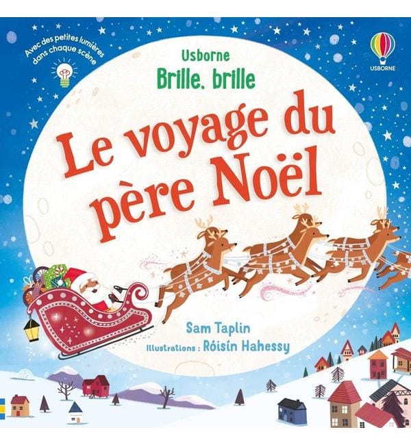 Le voyage du Père Noël - Avec des petites lumières dans chaque scène