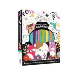 Original Squishmallows - Avec 5 feutres Squishmallows, 45 stickers, des jeux et des coloriages !