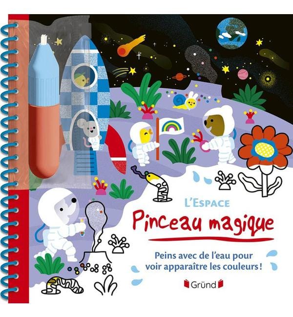 L'espace - Peins avec de l'eau pour voir apparaître les couleurs !